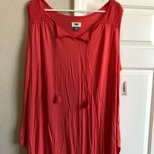 Old Navy coral tunic